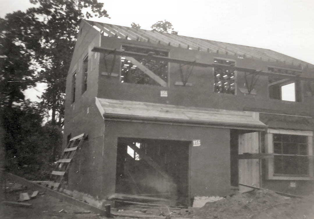 Siding up, 290 Concord Drive, River Edge, New Jersey, 1949 